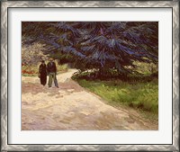 Framed Couple in the Park, Arles, 1888