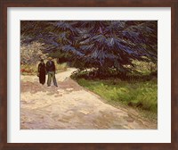 Framed Couple in the Park, Arles, 1888