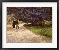 Framed Couple in the Park, Arles, 1888