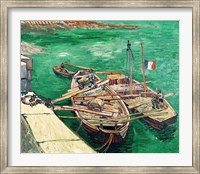 Framed Landing Stage with Boats, 1888
