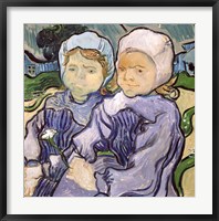 Framed Two Little Girls, 1890