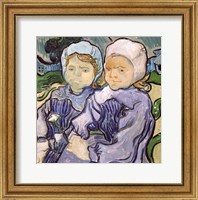 Framed Two Little Girls, 1890