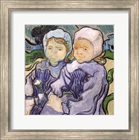 Framed Two Little Girls, 1890