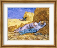 Framed Noon, or The Siesta, after Millet, 1890