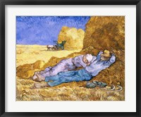 Framed Noon, or The Siesta, after Millet, 1890