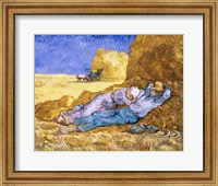 Framed Noon, or The Siesta, after Millet, 1890