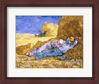 Framed Noon, or The Siesta, after Millet, 1890