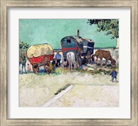 Framed Caravans, Gypsy Encampment near Arles