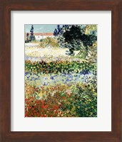 Framed Garden in Bloom, Arles, 1888