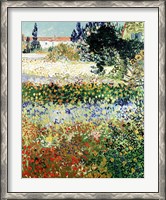 Framed Garden in Bloom, Arles, 1888