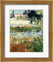 Framed Garden in Bloom, Arles, 1888