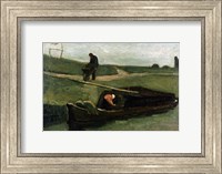 Framed Peat Boat, 1883
