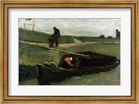 Framed Peat Boat, 1883