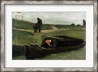 Framed Peat Boat, 1883