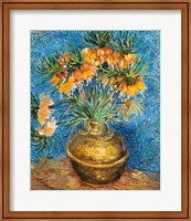 Framed Crown Imperial Fritillaries in a Copper Vase, 1886