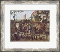 Framed Pleasure Gardens at Montmartre, 1886