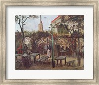 Framed Pleasure Gardens at Montmartre, 1886