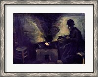 Framed Peasant Woman by the Hearth, c.1885