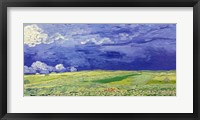 Framed Wheatfields under Thunderclouds, 1890