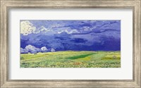 Framed Wheatfields under Thunderclouds, 1890