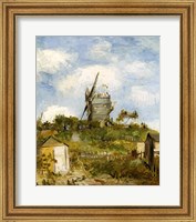 Framed Le Moulin de Blute-Fin, Montmartre, 1886