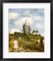 Framed Le Moulin de Blute-Fin, Montmartre, 1886