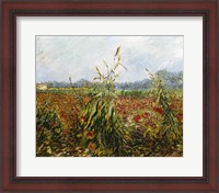 Framed Corn Fields and Poppies, 1888