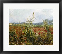 Framed Corn Fields and Poppies, 1888