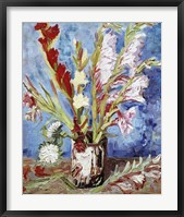 Framed Vase with Gladioli
