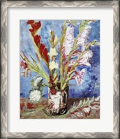 Framed Vase with Gladioli