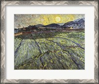 Framed Enclosed field with rising sun, 1889