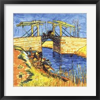 Framed Le Pont de Langlois a Arles, 1888