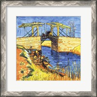 Framed Le Pont de Langlois a Arles, 1888