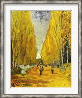 Framed L'Allee des Alyscamps, Arles, 1888