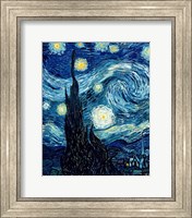 Framed Starry Night, June 1889 Detail A
