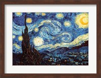 Framed Starry Night, June 1889