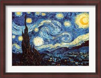 Framed Starry Night, June 1889