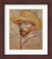 Framed Self Portrait with Straw Hat, 1887