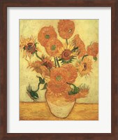 Framed Sunflowers, 1889