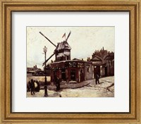 Framed Moulin de la Galette, 1886