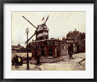 Framed Moulin de la Galette, 1886