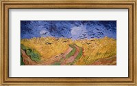 Framed Wheatfield with Crows, 1890