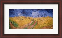 Framed Wheatfield with Crows, 1890