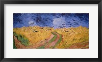 Framed Wheatfield with Crows, 1890