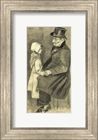 Framed Seated Man with his Daughter, 1882