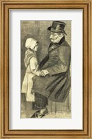 Framed Seated Man with his Daughter, 1882