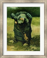 Framed Peasant Woman Digging, 1885