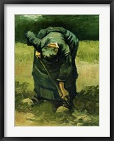 Framed Peasant Woman Digging, 1885