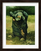 Framed Peasant Woman Digging, 1885