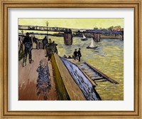 Framed Le Pont de Trinquetaille in Arles, 1888